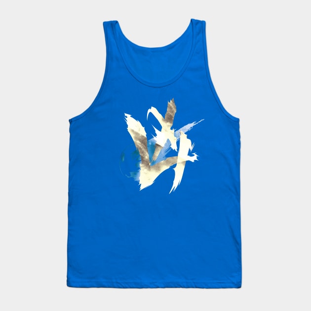 Cloud Cross Slash Tank Top by cr4sh02